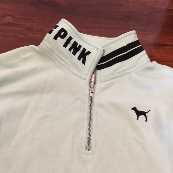 VS PINK Mint Green Pullover Size M - Picture 2 of 9